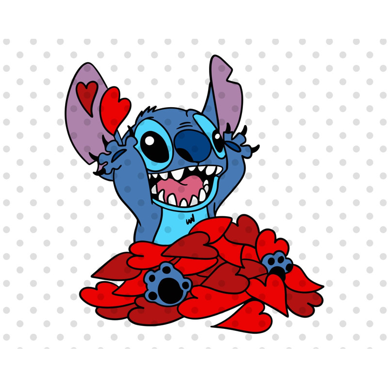 Stitch in Love Svg, stitch valentines day, Valentines day svg, Hearts svg.jpg