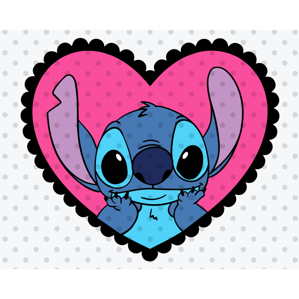 Stitch in Love Svg, stitch valentines day, Valentines day svg, Hearts svg 1.jpg