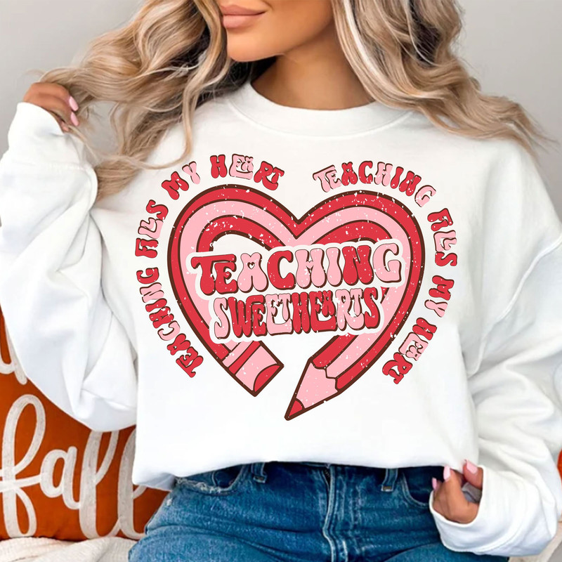 Teaching Sweethearts PNG, Valentines Day PNG, Teacher Png, Teacher Valentine Png, Heart Png, Png Sublimation, Valentine Sublimation Design.jpg