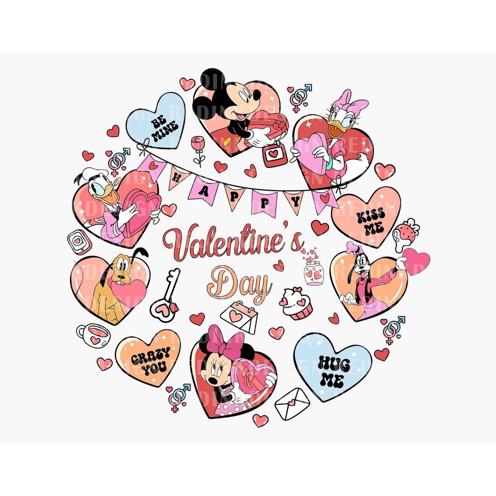 Valentine Mouse Doodle PNG, Mouse Love Png, Mouse Valentines Png, Family Trip Png, Mouse And Friends Png, Retro Valentines Png, Png File.jpg