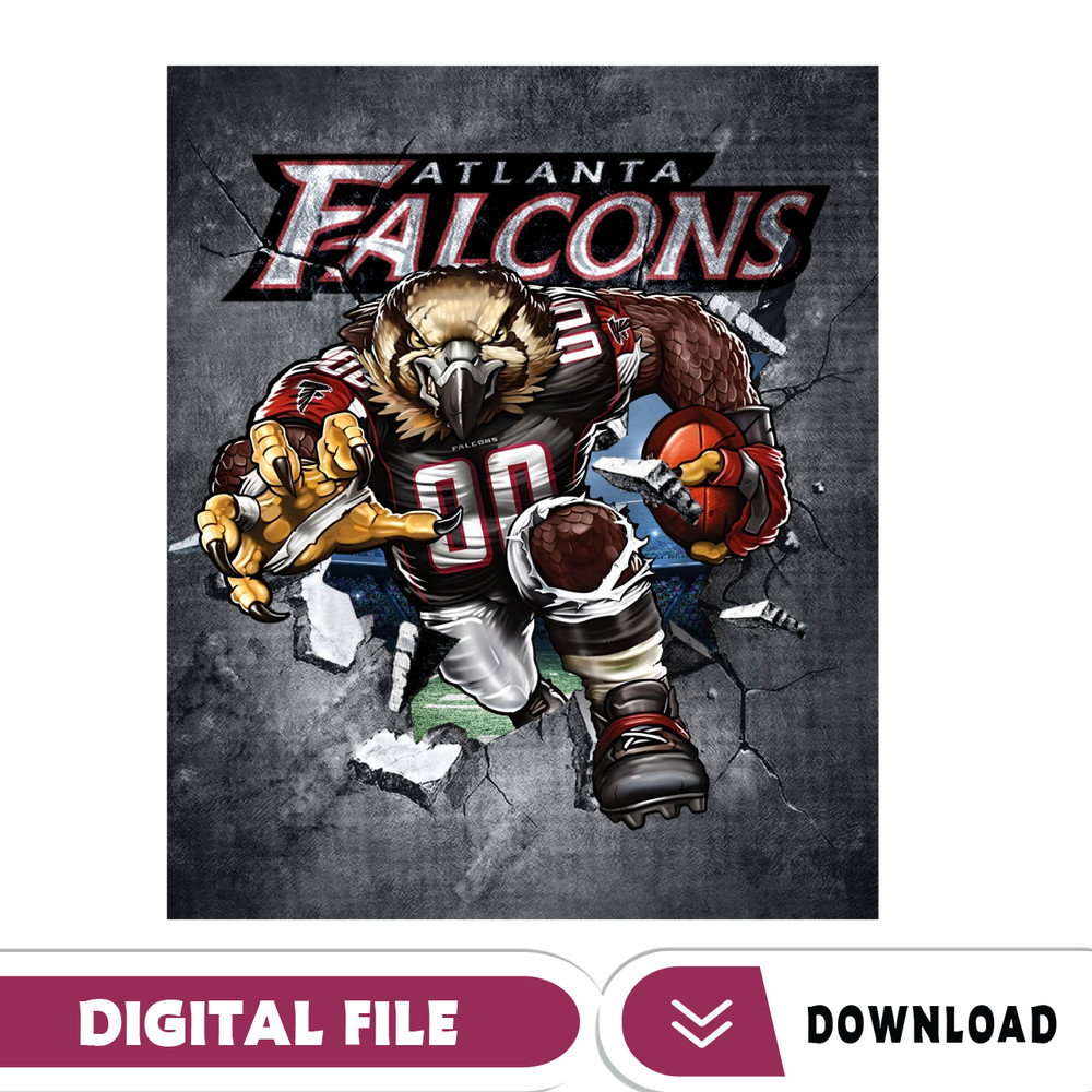 Falcons Tumbler Wrap Sublimation Png, Football Tumbler.jpg