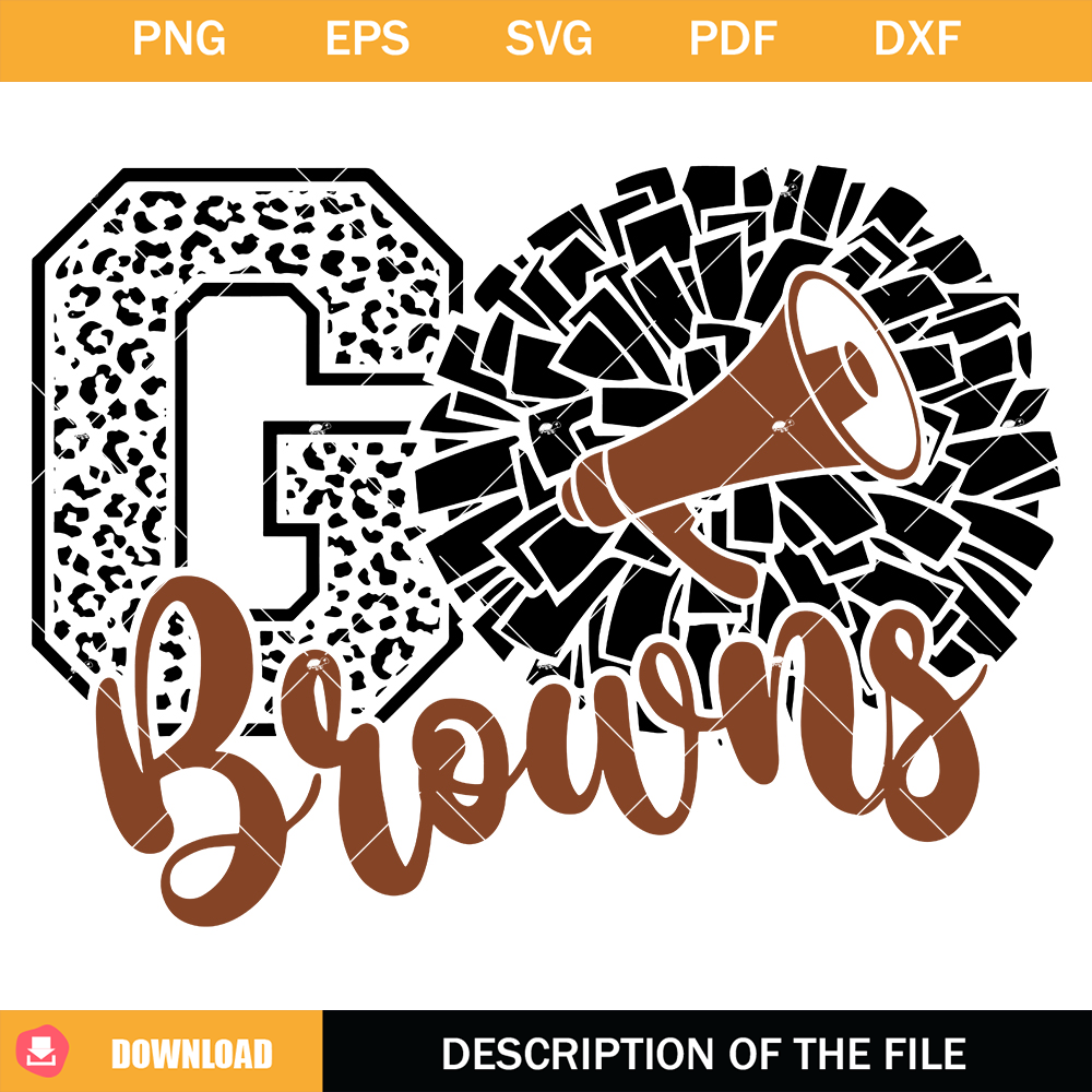 Browns Cheer Svg, Cheerleading Browns Svg, Go Browns Svg.jpg