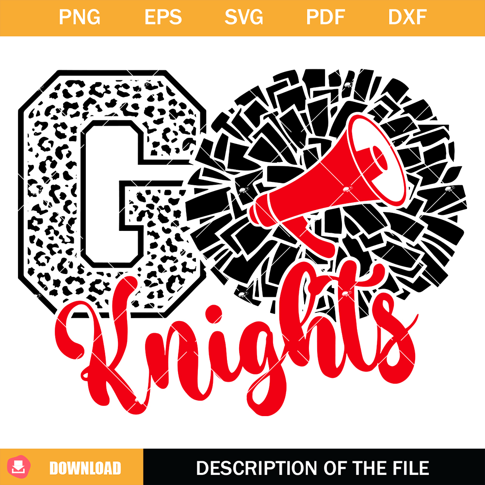 Knights Cheer Svg, Cheerleading Knights Svg, Go Knights Svg.jpg