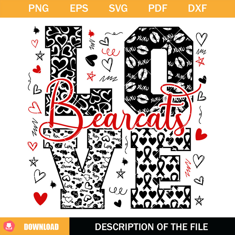 Love Bearcats Svg, Bearcats Mascot Svg, Team Spirit Svg.jpg