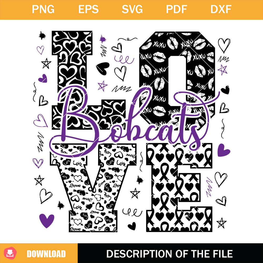 Love Bobcats Svg, Bobcats Mascot Svg, Team Spirit Svg.jpg
