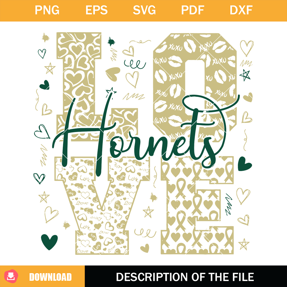 Love Hornets Svg, Hornets Mascot Svg, Team Spirit Svg.jpg