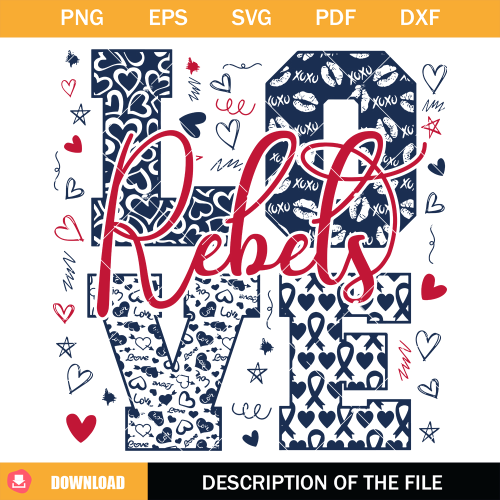 Love Rebels Svg, Rebels Mascot Svg, Cheerleader Svg, Team.jpg