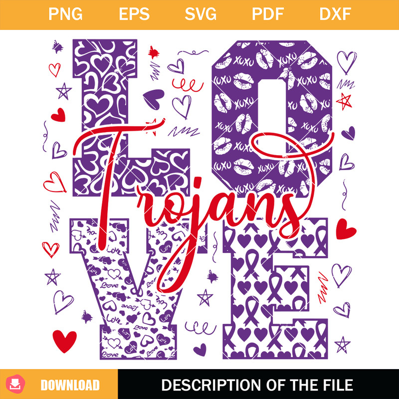 Love Trojans Svg, Trojans Mascot Svg, Cheerleader Svg.jpg