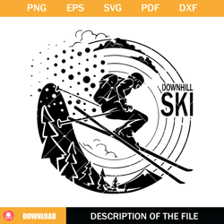 Professional Skiing Svg, Winter Skiing Svg, Skier Svg