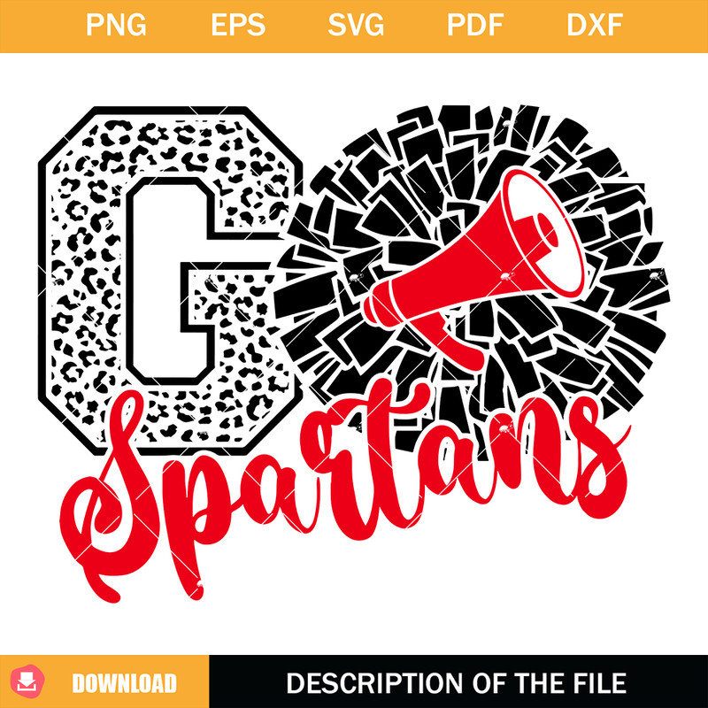 Spartans Cheer Svg, Cheerleading Spartans Svg, Go Spartans.jpg