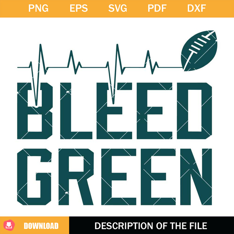 Sports Mascot Svg, Bleed Green Svg, Team Mascot Svg.jpg