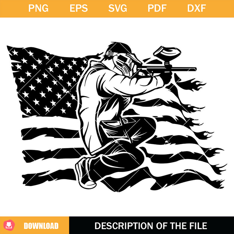 Sports War Zone Game Svg, US Paintball Player Svg.jpg