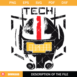 the bad batch tech c1 svg, star wars svg, galaxys edge svg