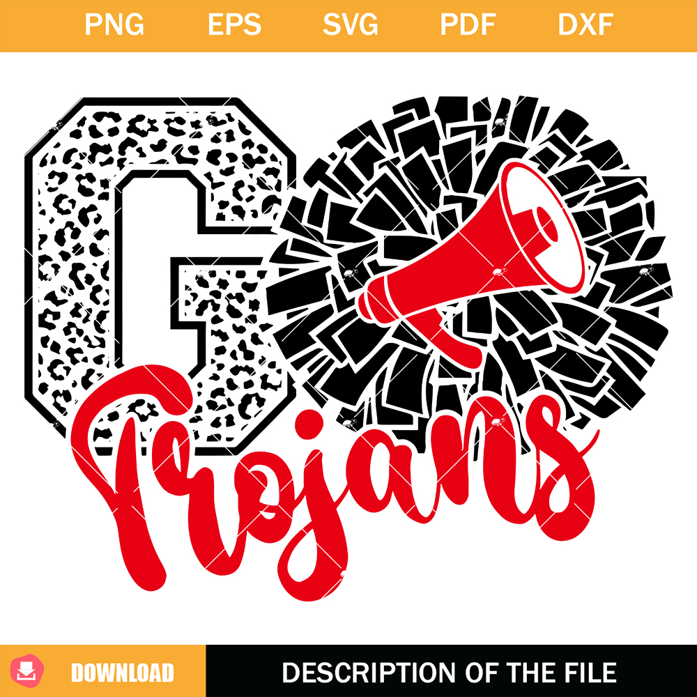 Trojans Cheer Svg, Cheerleading Trojans Svg, Go Trojans Svg.jpg