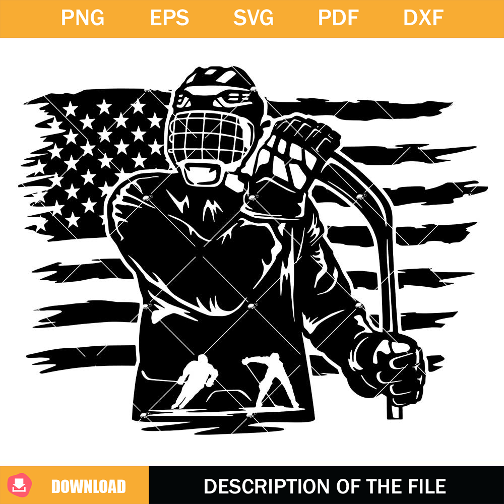 US Hockey Player Svg, Ice Skating Sports Svg, Hockey Svg.jpg