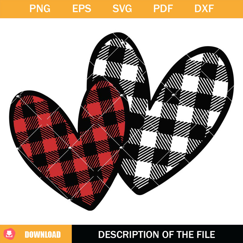 Buffalo Plaid Valentine Svg, Love Heart Svg, Valentines Day.jpg