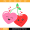 Cherry Sweet Svg, Cherry Valentine Svg, Girls Valentine Svg.jpg