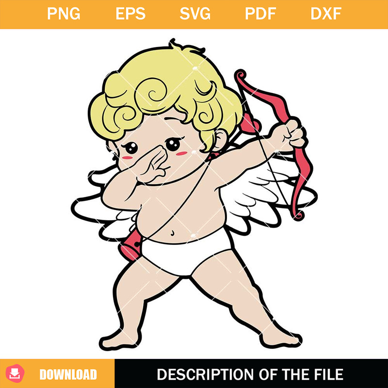 Cupid Dab Svg Funny Valentine's Day Svg.jpg