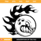 Angry Bowling Ball Svg, Ball on Fire Svg, Flaming Bowling.jpg