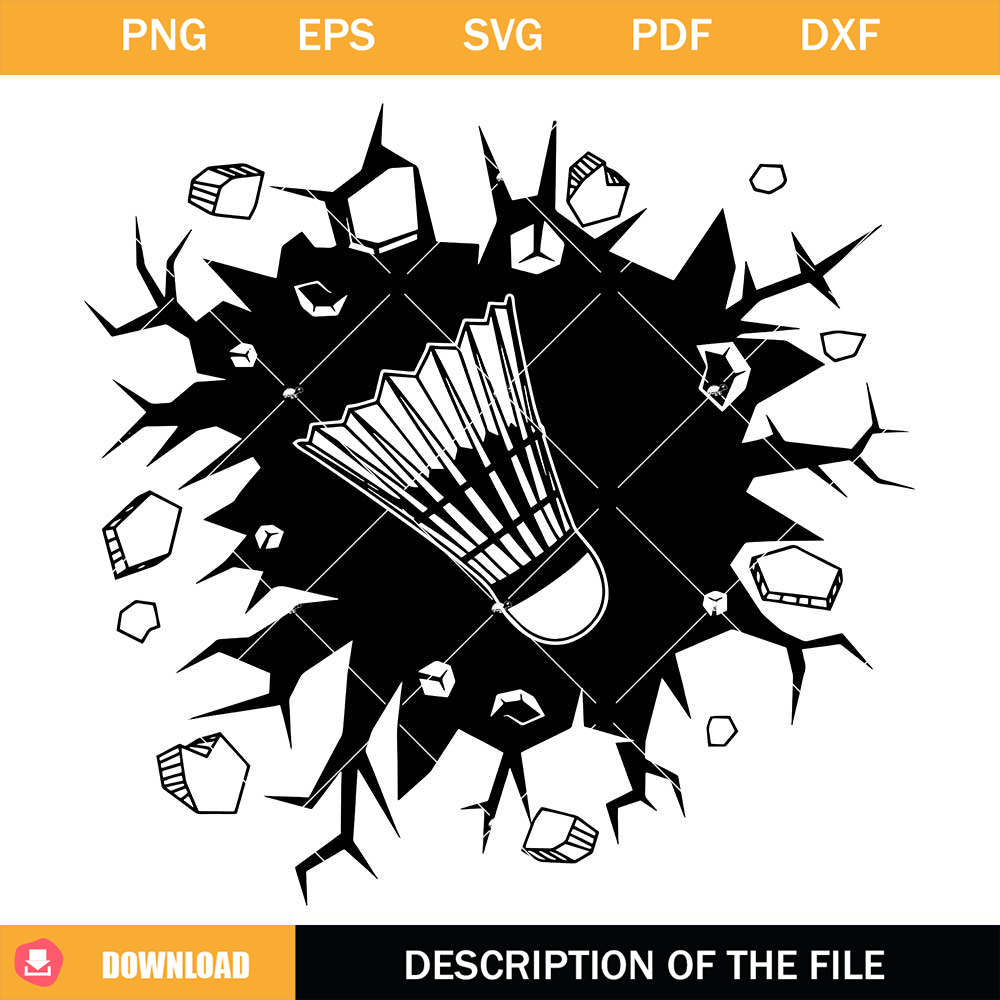 Badminton Smashing Wall Svg, Badminton Team Svg.jpg