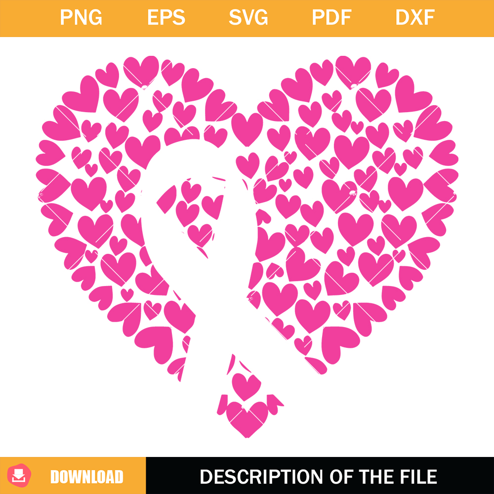 Breast Cancer Awareness Heart Svg, Pink Heart Svg.jpg