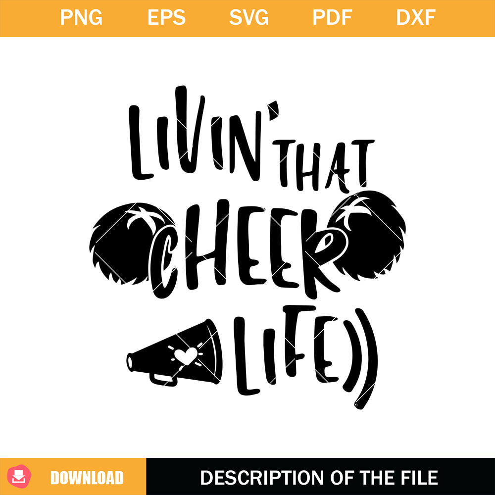 Cheerleading Megaphone Svg, Cheerful Cheer Team Svg.jpg