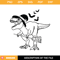 Dinosaur Witch Halloween Svg, Halloween T-Rex Svg.jpg