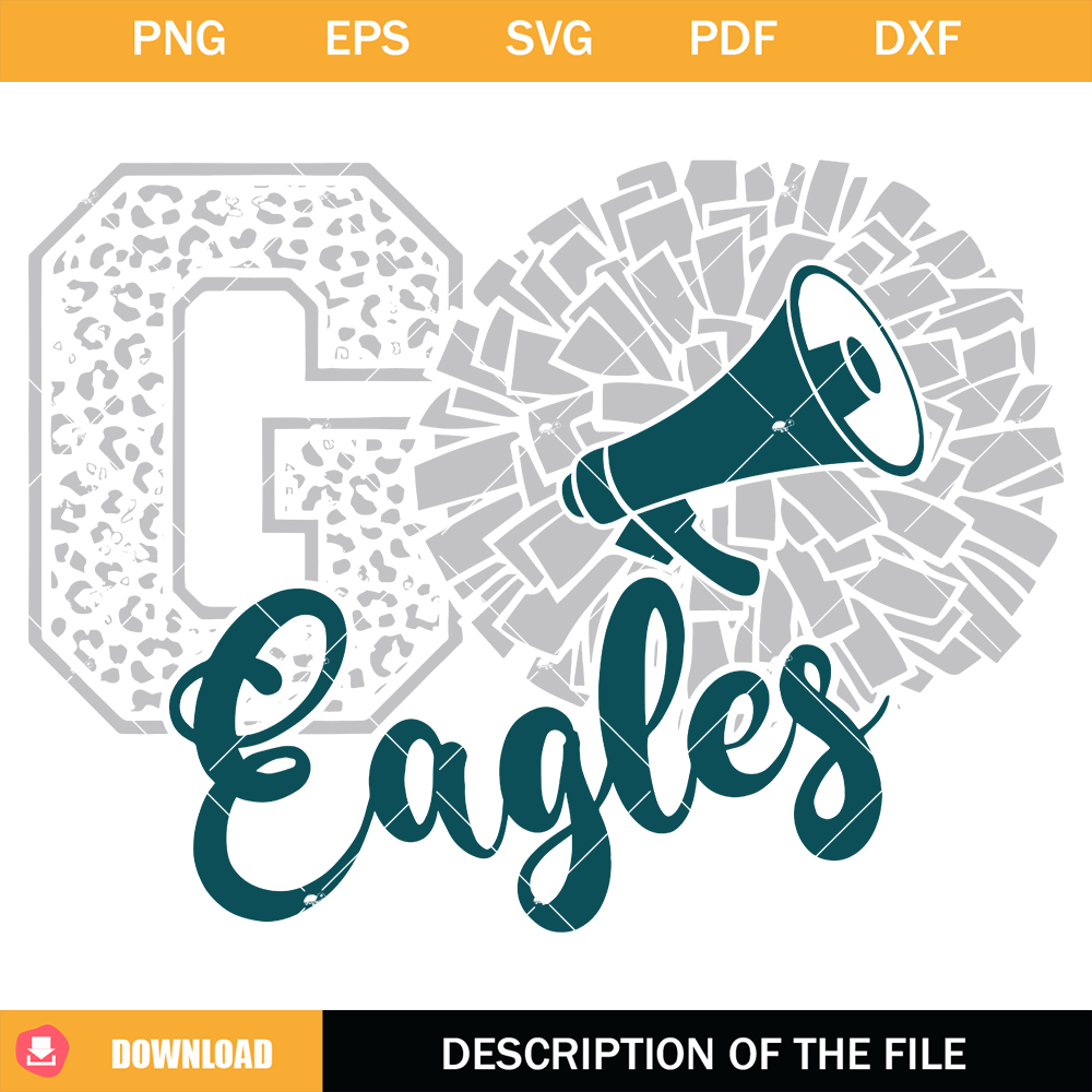 Eagles Cheer Svg, Cheerleading Eagles Svg, Go Eagles Svg.jpg