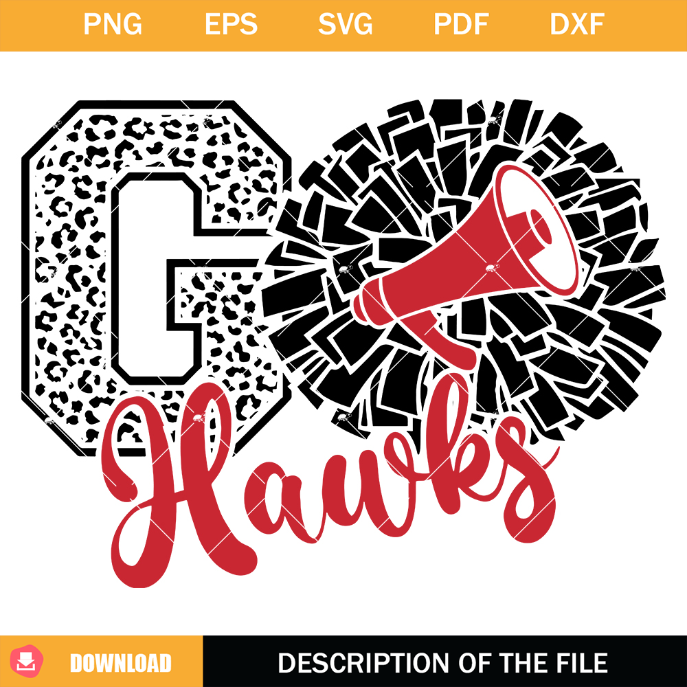 Hawks Cheer Svg, Cheerleading Hawks Svg, Go Hawks Svg.jpg