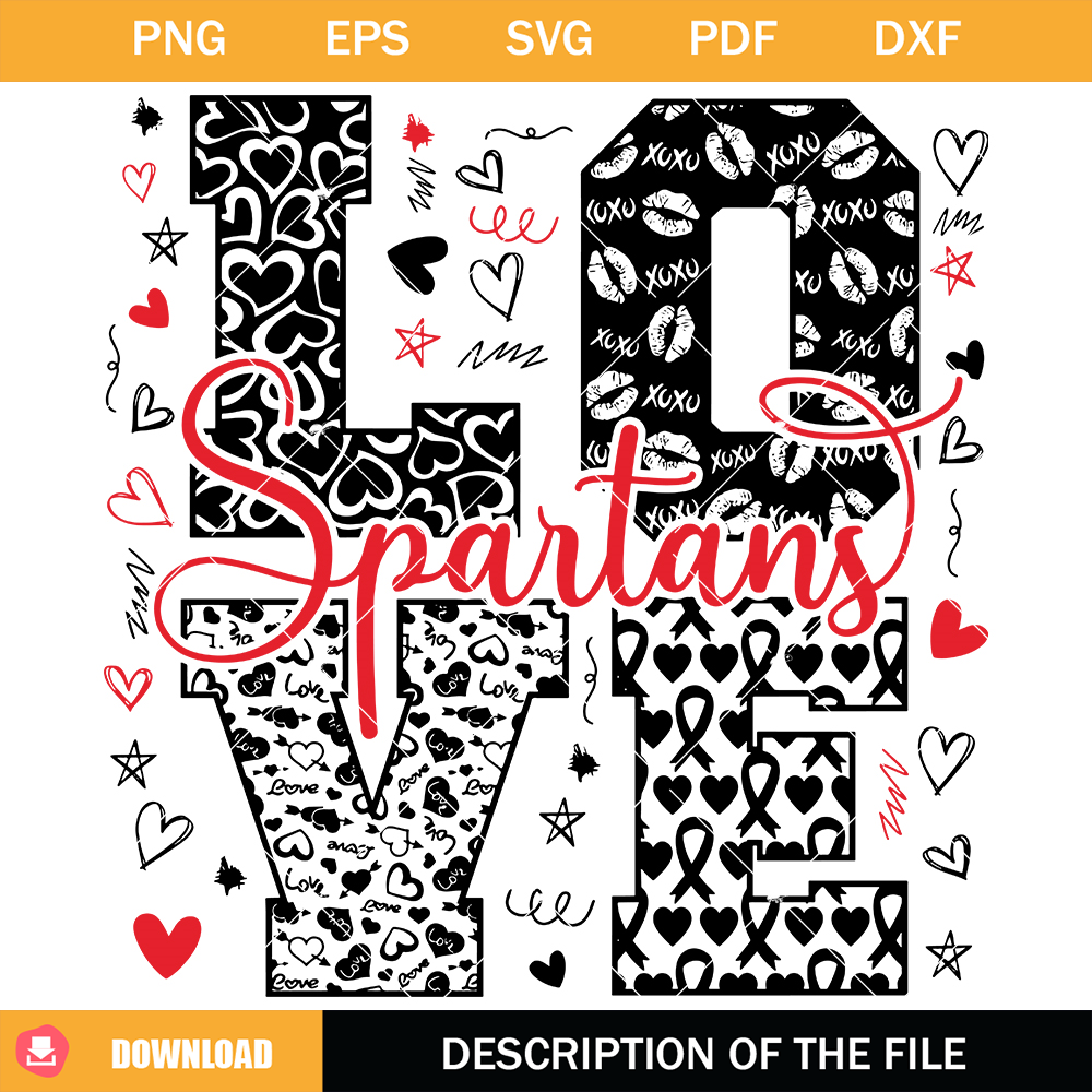 Love Spartans Svg, Spartans Mascot Svg, Team Spirit Svg.jpg