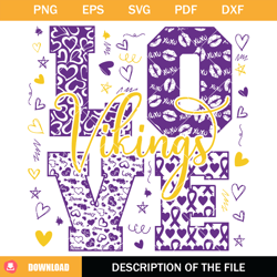 love vikings svg, vikings mascot svg, cheerleader svg