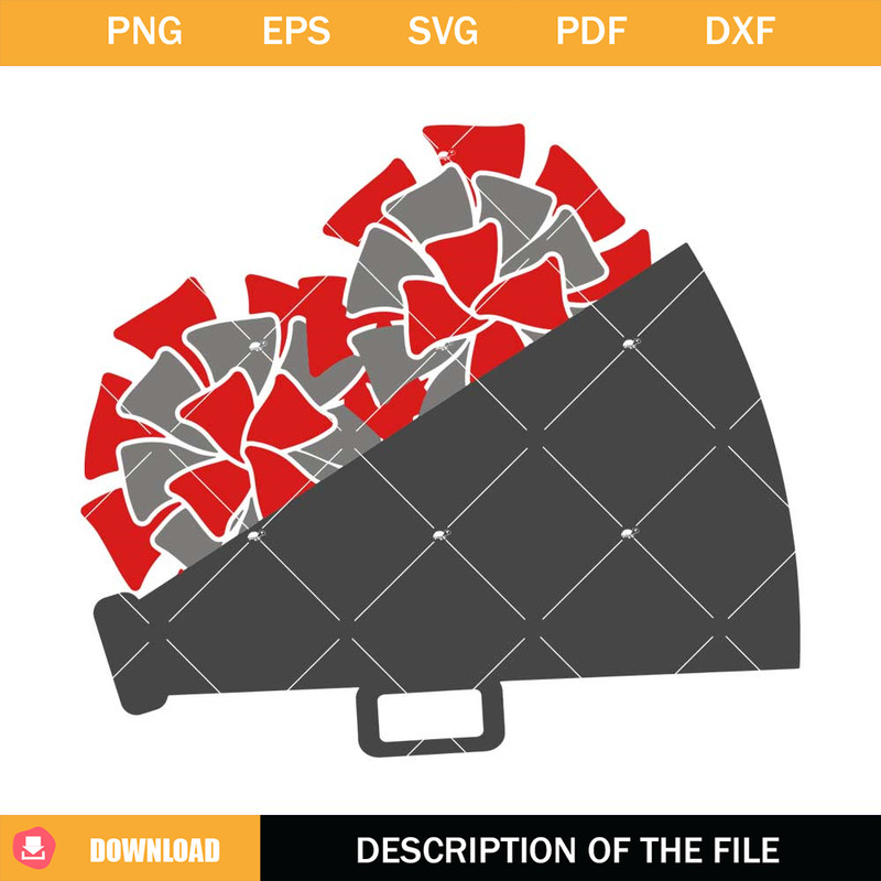 Pom Poms Cheerleader Svg, Cheer Squad Svg.jpg