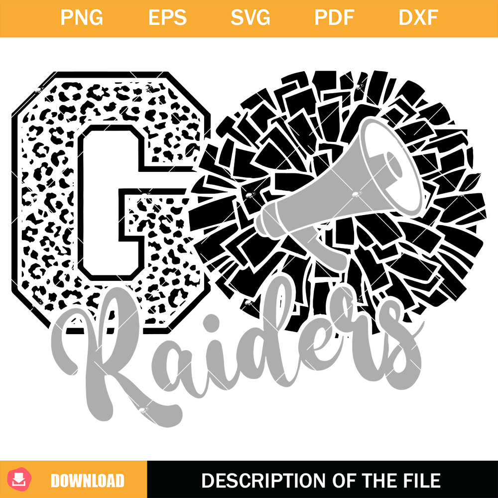 Raiders Cheer Svg, Cheerleading Raiders Svg, Go Raiders Svg.jpg
