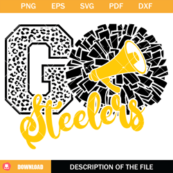 steelers cheer svg, cheerleading steelers svg, go steelers