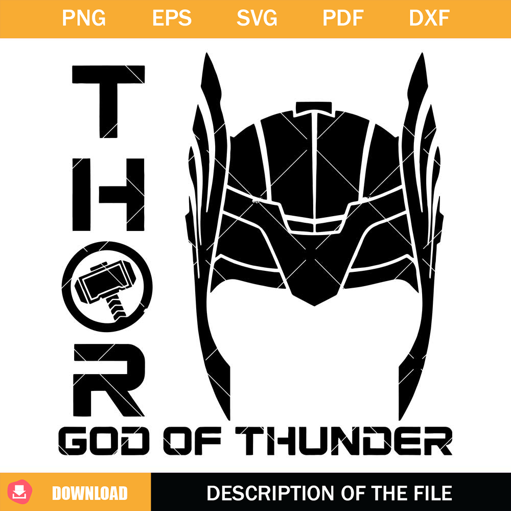 Thor Helmet Svg, Thor Logo Svg, Thor Love and Thunder Svg.jpg