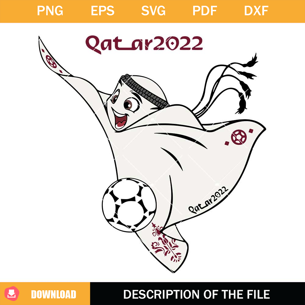 World Cup 2022 Mascot Svg, World Cup 2022 Qatar Svg.jpg