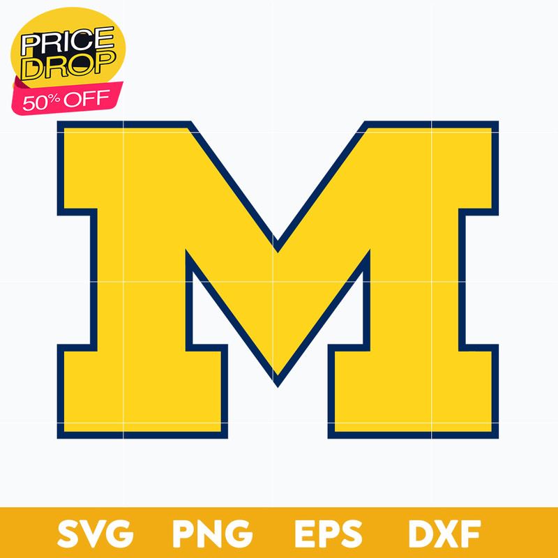 Michigan Wolverines Svg, Logo Ncaa Sport Svg, Ncaa Svg, Png, Dxf, Eps Download File..jpg