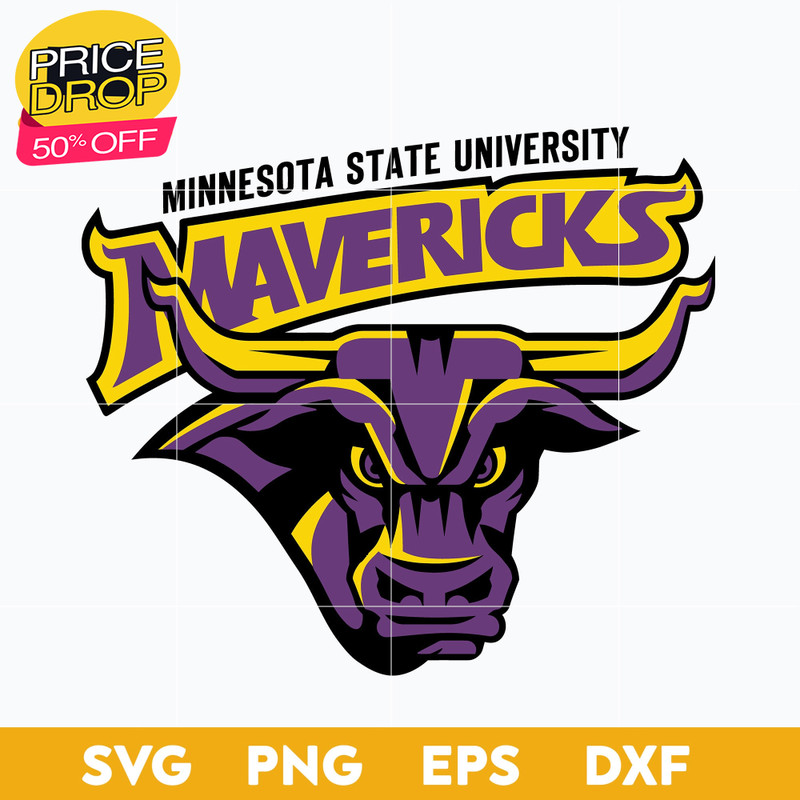 Minnesota State Mavericks Svg, Logo Ncaa Sport Svg, Ncaa Svg, Png, Dxf, Eps Download File..jpg