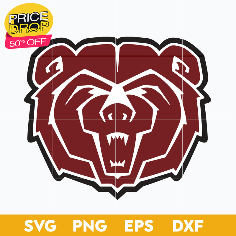 Missouri State Bears Svg, Logo Ncaa Sport Svg, Ncaa Svg, Png, Dxf, Eps Download File..jpg
