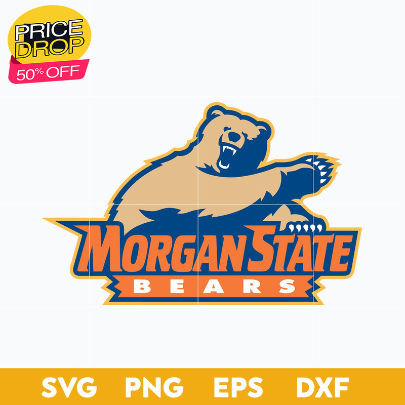 Morgan State Bears Svg, Logo Ncaa Sport Svg, Ncaa Svg, Png, Dxf, Eps Download File..jpg
