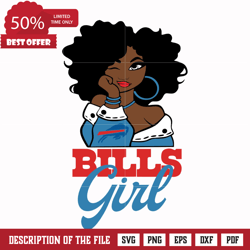 Bills Girl svg, png, dxf, eps digital file NNFL06070022