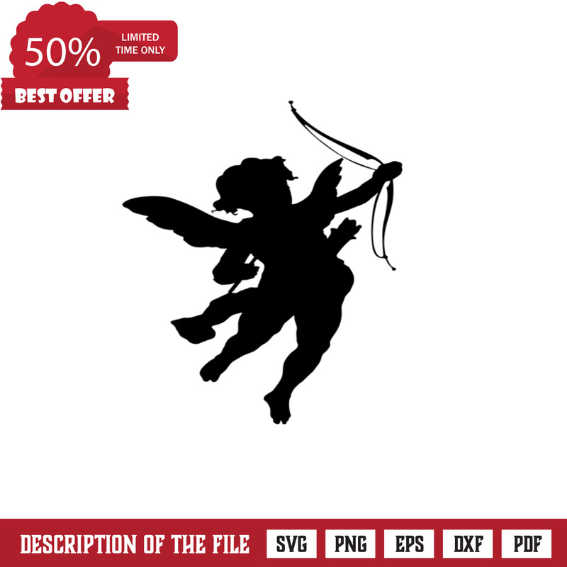 Angel Cupid Love Free SVG Cut File - SVG Heart.png