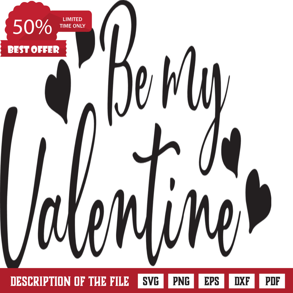 be my valentine, valentine's day free svg file - SVG Heart.png