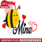 Bee Mine, Insect Svg FIle - SVG Heart.png