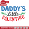 Daddy's Little Valentine, New Born Free Svg File - SVG Heart.png