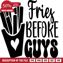 fries before guys, funny valentines day gift free svg file, valentine svg