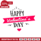 Happy Valentine's Day Sign with Heart Free SVG File - SVG Heart.png