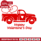 Happy Valentine's Day, Love Truck Free Svg File - SVG Heart.png