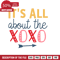It's All About The Xoxo, Valentine's Day Free Svg File - SVG Heart.png