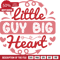 Little guy, big heart, kids valentines shirt design free svg file - SVG Heart.png